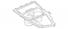 Накладка центральної консолі з підсклянниками BMW 4 F32/33/36 16-20