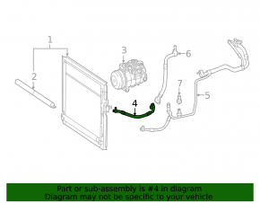 Трубка кондиціонера компресор-конденсер Mercedes W166ML 12-15