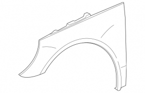 Крило переднє ліве Mercedes R-class W251 06-13
