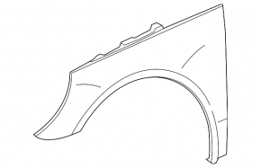 Крило переднє ліве Mercedes R-class W251 06-13