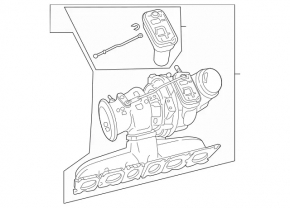 Турбіна в зборі з колектором Mercedes W167 GLE 450 20-23 3.0h