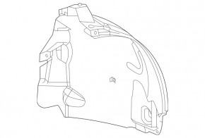 Підкрилок передній правий Mercedes W167 GLE 350 450 20-23