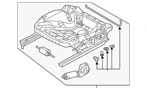 Водійське сидіння VW Passat b8 16-19 USA без airbag, електро, шкіра чорна