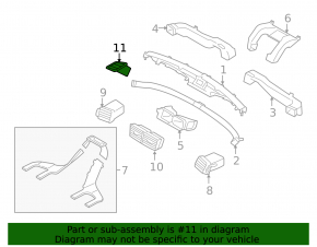 Воздуховод правый Subaru Forester 08-13 SH