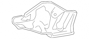 Защита коллектора правая Toyota Sequoia Tundra 08-16 4.6 5.7