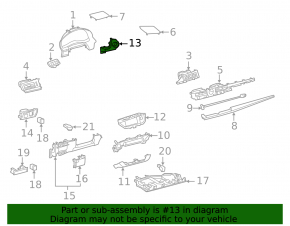 Накладка кнопки Start-Stop Lexus ES300h ES350 13-18 черная