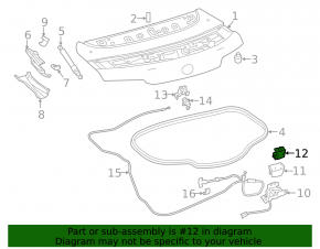Скоба замка крышки багажника Lexus IS250/350 06-13
