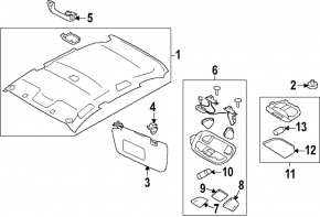 Ручка потолка передняя левая Subaru Forester 25-26 черная