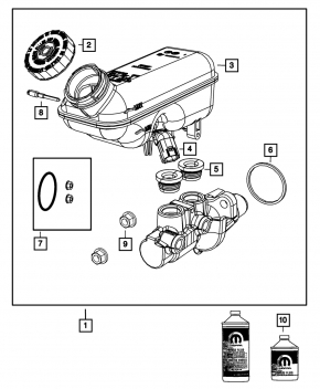 Главный тормозной цилиндр с бачком Dodge Grand Caravan 11-16