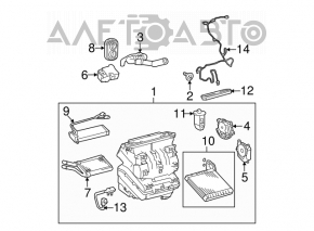 Испаритель Toyota Prius 30 10-15 с клапаном