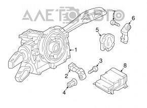Модуль srs airbag компьютер подушек безопасности Audi A5 F5 18-24