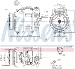 Компресор кондиціонера Mercedes S-class W221 06-13