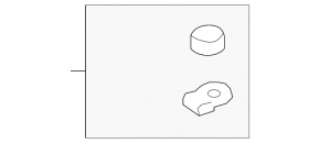 Подушка радиатора охлаждения верхняя левая Hyundai Sonata 11-14 резина + металл