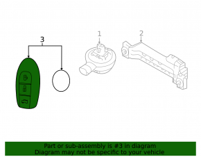 Ключ Nissan Altima 19-19 smart, 5 кнопок