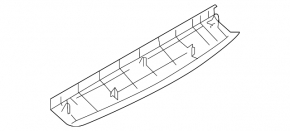 Обшивка двери багажника верхняя Infiniti QX50 19-25 черная, царапина