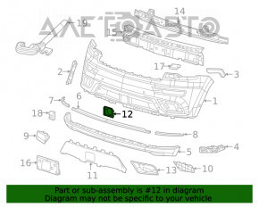 Обрамлення радара під молдінг Jeep Grand Cherokee WK2 17-21