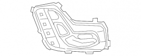 Управление сидением переднее левое Mercedes C-class W205 15-21