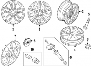Колпак колесный R17 Ford Escape MK4 20-23
