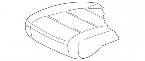 Водительское сидение VW Passat 20-22 с airbag, электрическое, подогрев, кожа черная