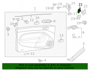 Управление стеклоподъемником передним правым VW Beetle 12-19 черное