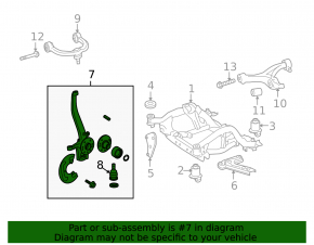 Цапфа со ступицей передняя правая Mercedes W164 ML