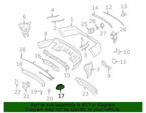 Кронштейн заднего бампера правый Mercedes W164 ML