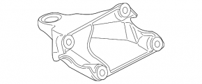 Кронштейн подушки двигателя правый BMW F30 17-18 rwd B46