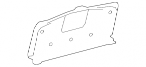 Обшивка ВВБ центральная Toyota Avalon 13-18 hybrid