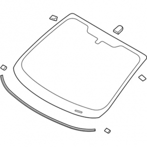 Лобове скло Ford Fiesta 11-19