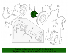 Ступица передняя левая Nissan Ariya 23-26 Standard range
