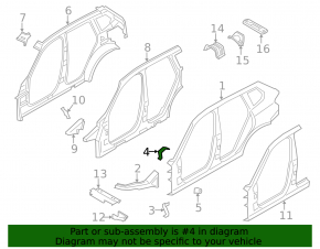 Кронштейн крыла правый верхний BMW X3 F25 11-17