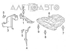 Защита двигателя передняя Nissan Leaf 18-24