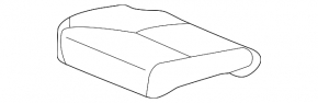 Водійське сидіння Honda Accord 13-15 без airbag, тканина чорна