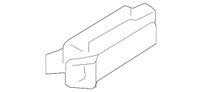 Опора двигателя задняя Volvo V60 15-18 2.0