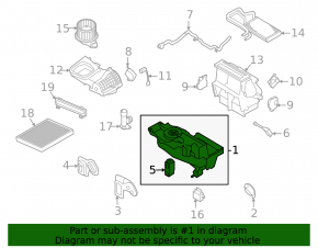 Печка в сборе Ford Explorer 11-12 auto
