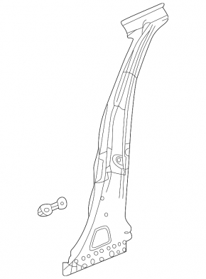Стойка кузова центральная правая GMC Terrain 18-23