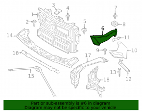 Воздуховод тормозного диска переднего левого BMW X1 F48 16-19 B46
