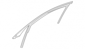 Уплотнитель стекла двери передней левой Mercedes C-class W205 15-21