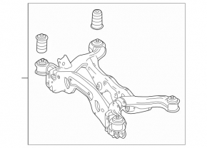Подрамник задний Mercedes X247 GLB 20-26 FWD