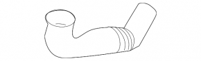 Воздухоприемник левый Porsche Cayenne 958 11-17 4.8 Turbo