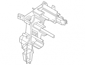 Корпус печки голый левый Kia K5 21-24 под обдув заднего ряда