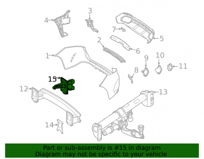 Клык усилителя заднего бампера правый Mercedes W167 GLE 350 450 20-26 под фаркоп