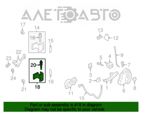 Петля двери нижняя передняя правая Mini Cooper Countryman R60 10-16