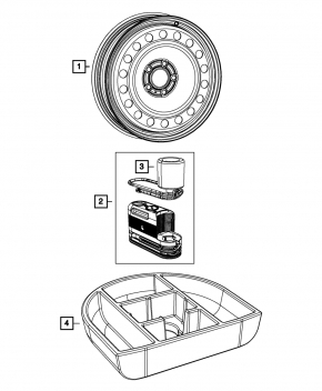Запасное колесо докатка Dodge Dart 13-13 R17 125/80