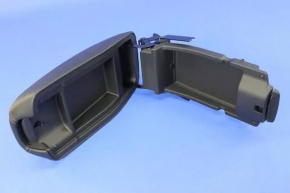 Подлокотник Jeep Cherokee KL 14-18 кожа, черный, черная строчка