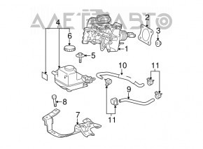 ABS АБС в сборе с ГТЦ Toyota Prius 30 10-15 под R15 колеса