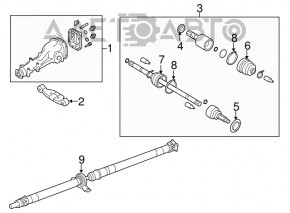 Карданный вал кардан Subaru Forester 14-18 SJ 2.5 МКПП