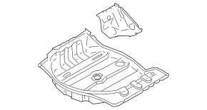 Корыто багажника Infiniti G25 G35 G37 4d 06-15