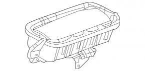 Подушка безопасности airbag пассажирская в торпеде Chevrolet Equinox 18-24