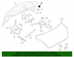 Отбойник капота VW Jetta 19-26